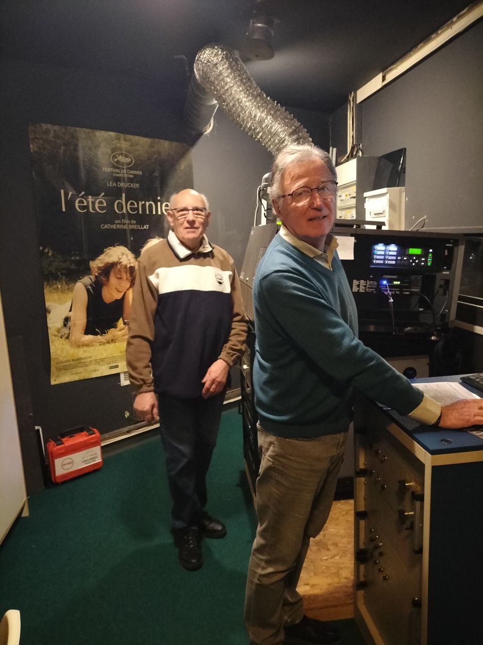 Jean-Yves et Serge en cabine